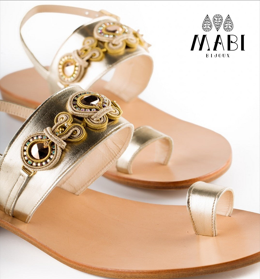 Sandali Capresi "Soutache" ORO