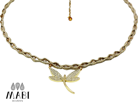 Collier "Libellula ORO"